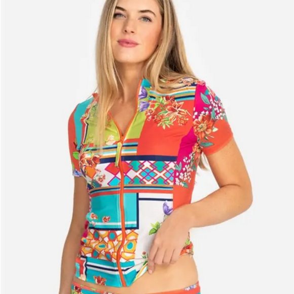 Johnny's - nanya Johnny Was Nanya Swim Surf Shirt Sizes L and XL
